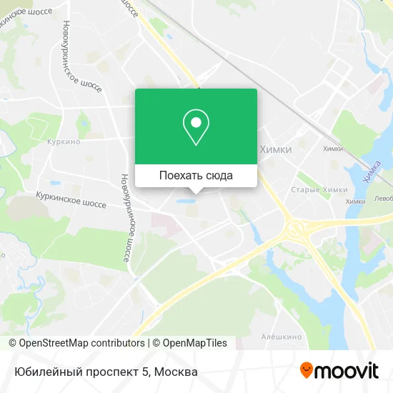 Карта Юбилейный проспект 5