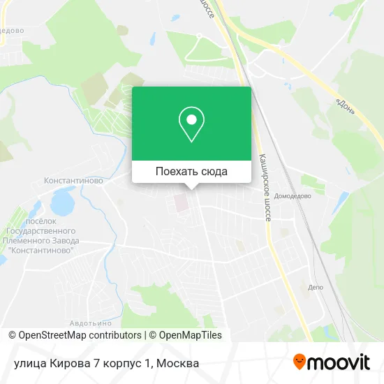 Карта улица Кирова 7 корпус 1