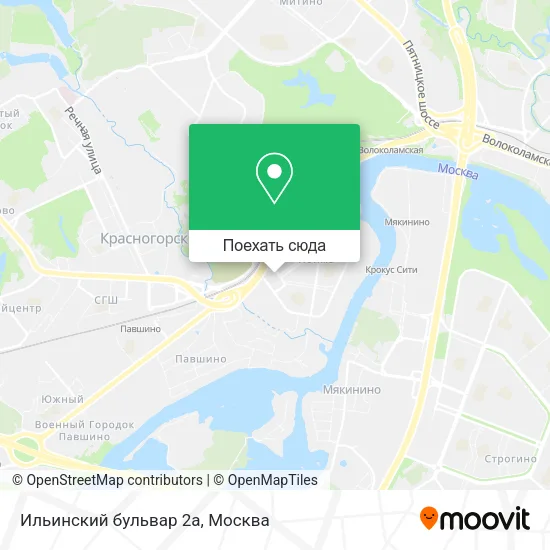 Карта Ильинский бульвар 2а