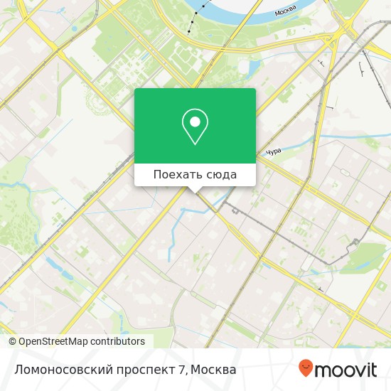 Карта Ломоносовский проспект 7