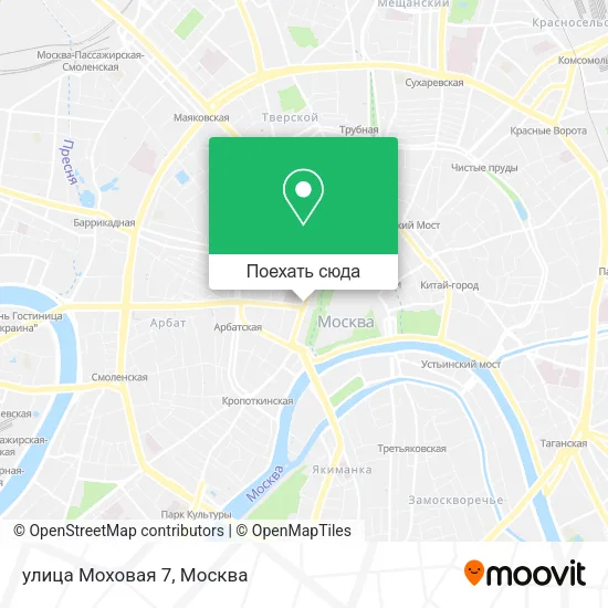 Карта улица Моховая 7