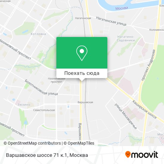 Карта Варшавское шоссе 71 к.1