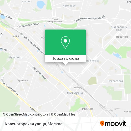 Карта Красногорская улица