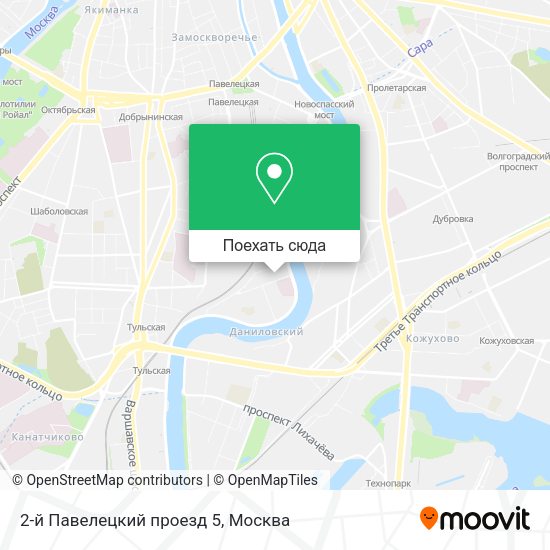 Карта 2-й Павелецкий проезд 5