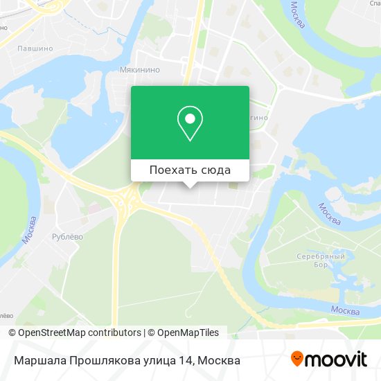 Карта Маршала Прошлякова улица 14