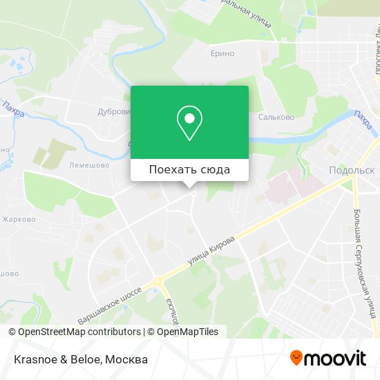 Карта Krasnoe & Beloe