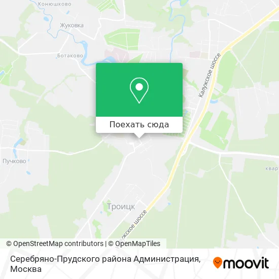 Карта Серебряно-Прудского района Администрация