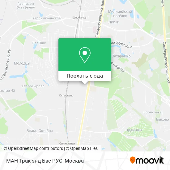 Карта МАН Трак энд Бас РУС