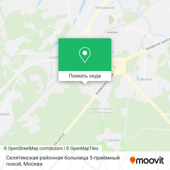 Карта Селятинская районная больница 5-приёмный покой