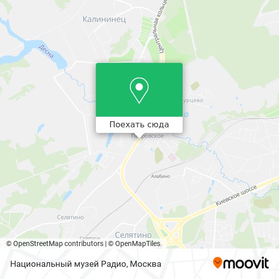 Карта Национальный музей Радио