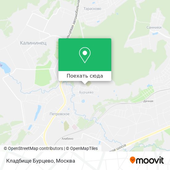 Карта Кладбище Бурцево