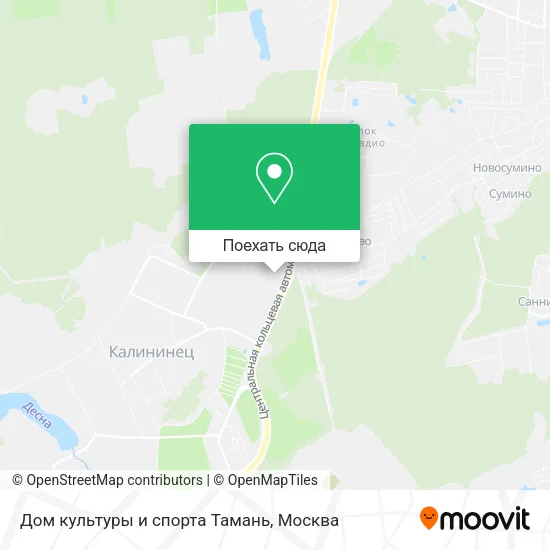 Карта Дом культуры и спорта Тамань