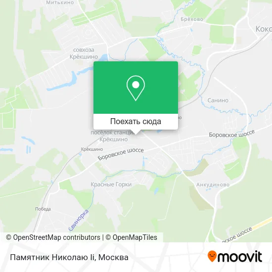 Карта Памятник Николаю Ii