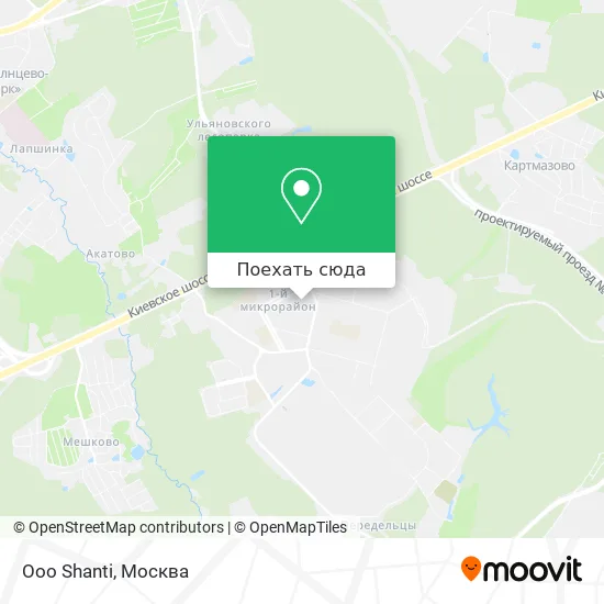 Карта Ooo Shanti