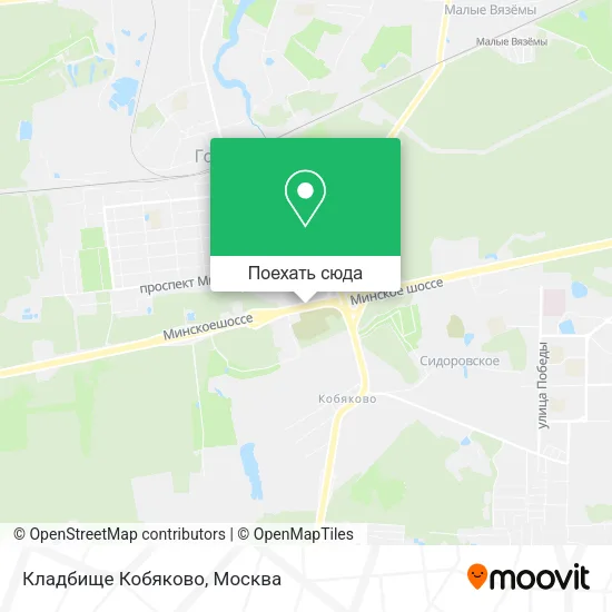 Карта Кладбище Кобяково