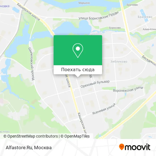 Карта Alfastore.Ru