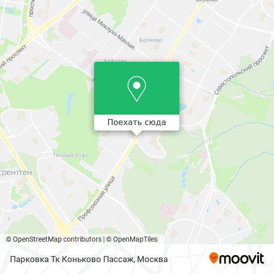 Карта Парковка Тк Коньково Пассаж