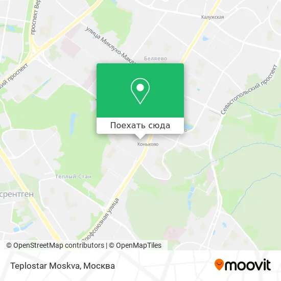 Карта Teplostar Moskva