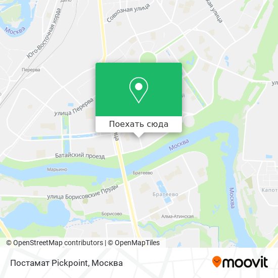 Карта Постамат Pickpoint