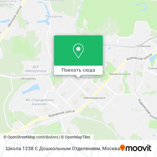 Карта Школа 1238 С Дошкольным Отделением