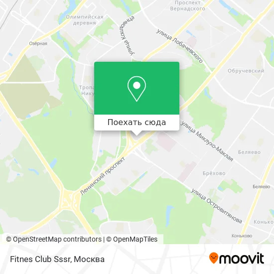 Карта Fitnes Club Sssr