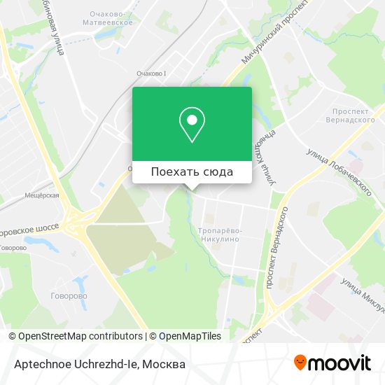 Карта Aptechnoe Uchrezhd-Ie