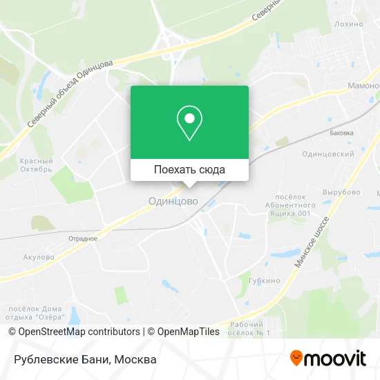 Карта Рублевские Бани