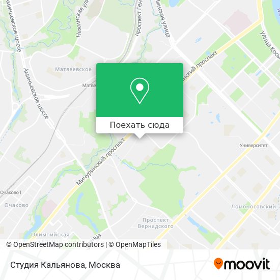 Карта Студия Кальянова