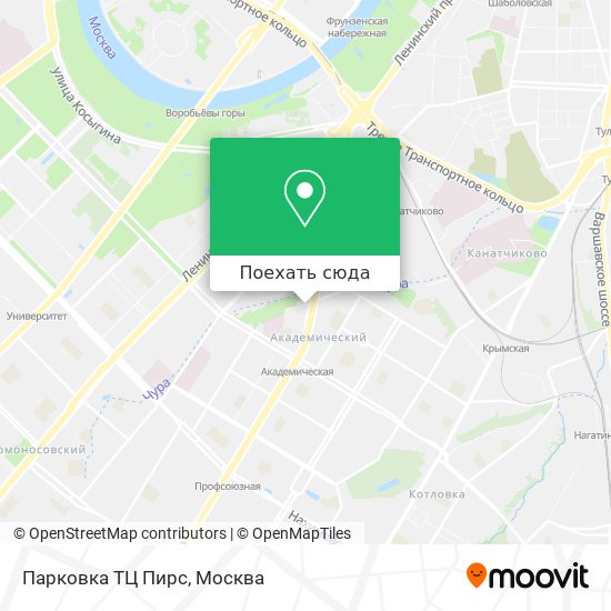Карта Парковка ТЦ Пирс