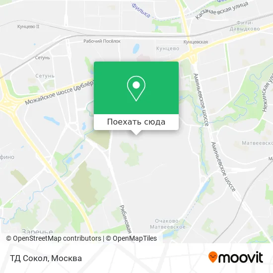 Карта ТД Сокол