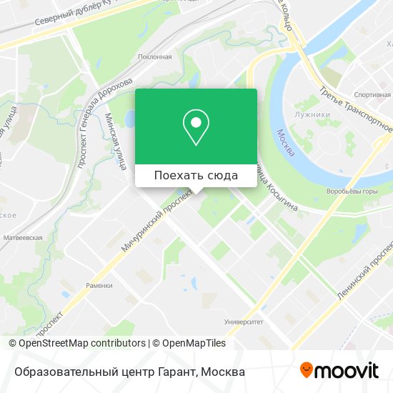 Карта Образовательный центр Гарант