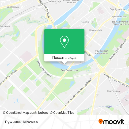 Карта Лужники