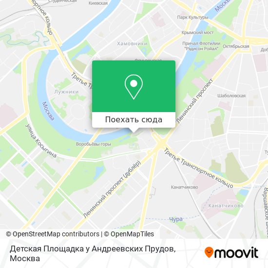 Карта Детская Площадка у Андреевских Прудов
