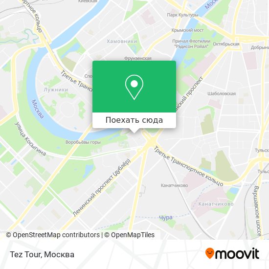 Карта Tez Tour