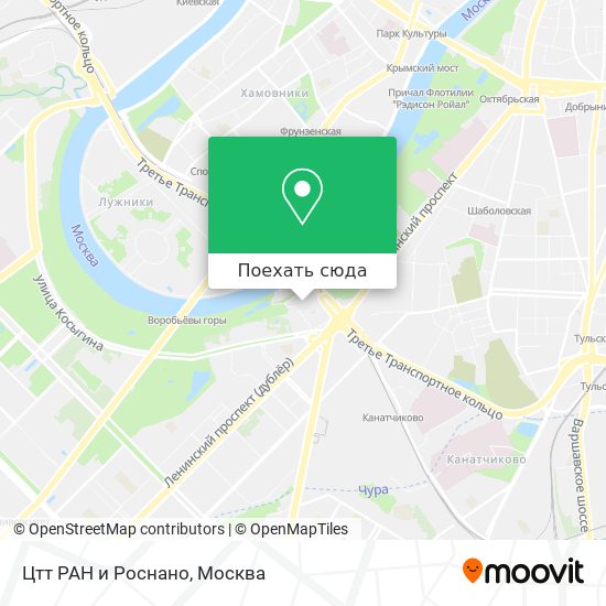 Карта Цтт РАН и Роснано