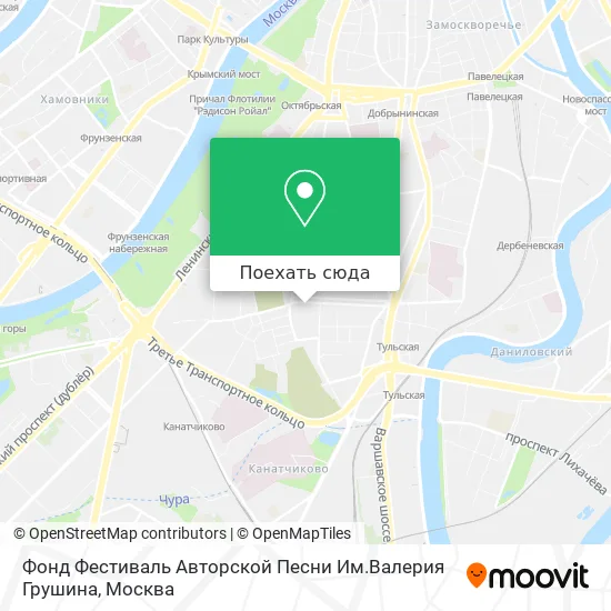 Карта Фонд Фестиваль Авторской Песни Им.Валерия Грушина
