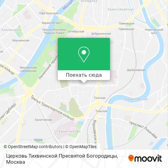 Карта Церковь Тихвинской Пресвятой Богородицы