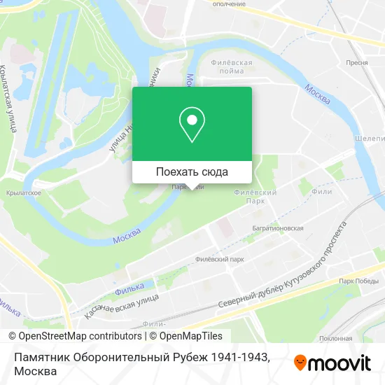 Карта Памятник Оборонительный Рубеж 1941-1943