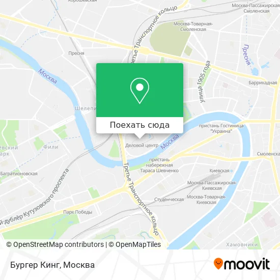 Карта Бургер Кинг