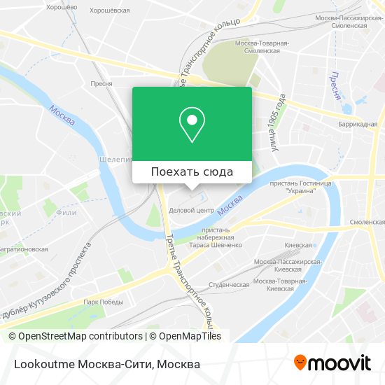 Карта Lookoutme Москва-Сити