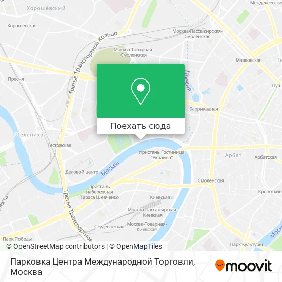 Карта Парковка Центра Международной Торговли