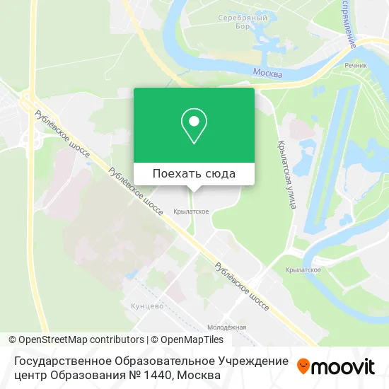 Карта Государственное Образовательное Учреждение центр Образования № 1440