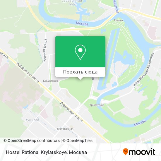 Карта Hostel Rational Krylatskoye