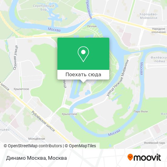 Карта Динамо Москва