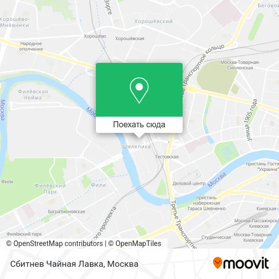 Карта Сбитнев Чайная Лавка