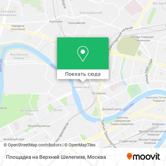 Карта Площадка на Верхней Шелепихе