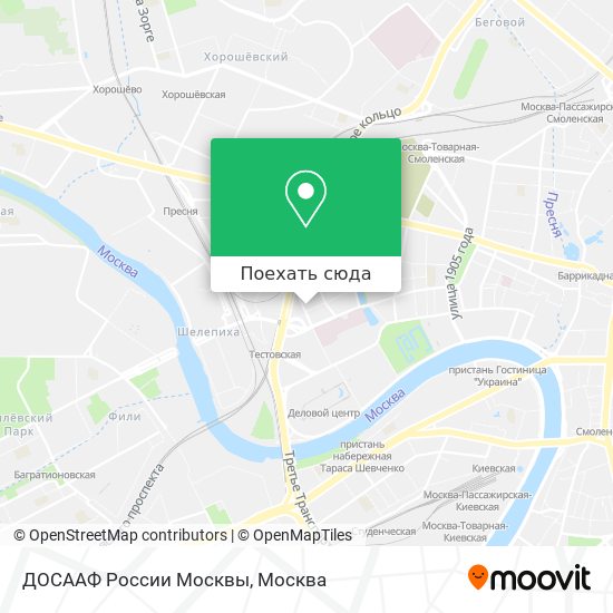 Карта ДОСААФ России Москвы