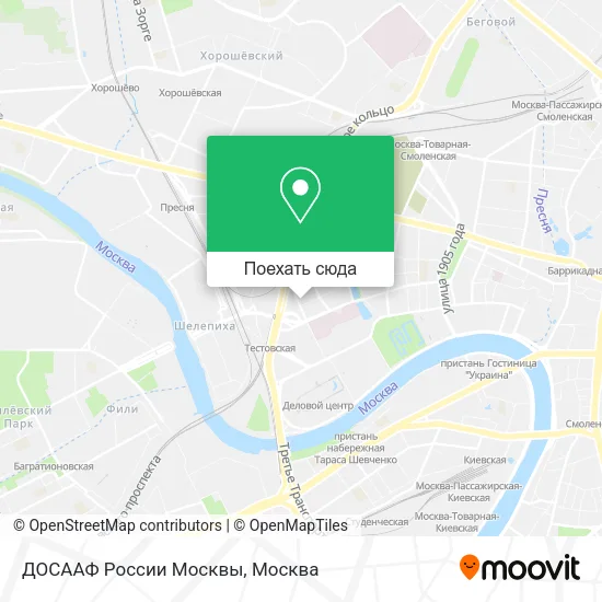 Карта ДОСААФ России Москвы