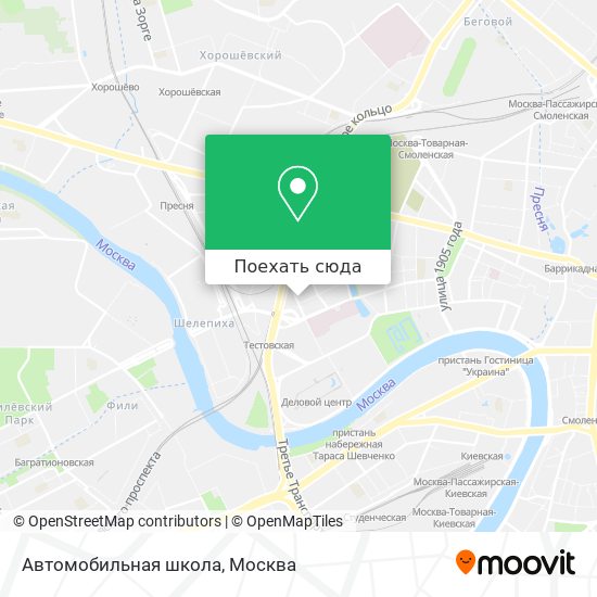 Карта Автомобильная школа