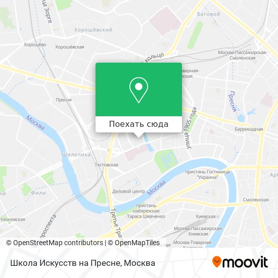 Карта Школа Искусств на Пресне